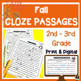 Fall CLOZE Reading Passages | MAZE Reading Comprehension P