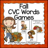 Fall CVC Word Games Bundle