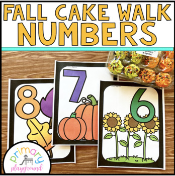 Preview of Fall Cake Walk Numbers