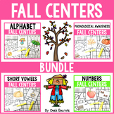 Fall Centers Bundle | Alphabet | CVC Words | Numbers 1-120