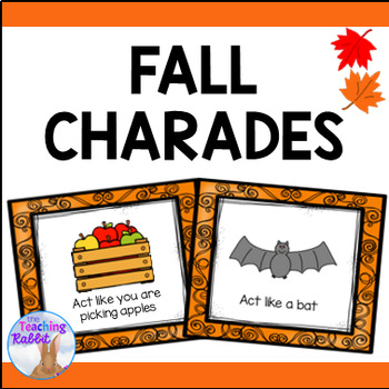 Preview of FREE Fall / Autumn Charades Game