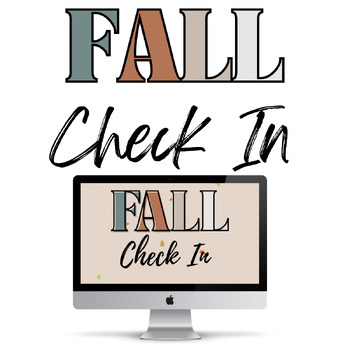 Preview of Fall Check In | Google Slides | Digital SEL for Middle & High School Students