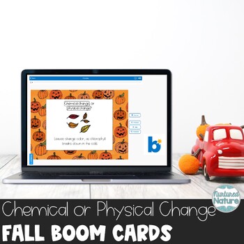 Preview of Fall Chemical or Physical Change Boom Cards for Halloween