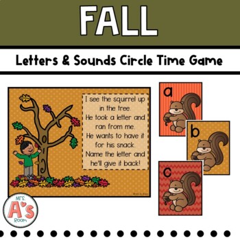 Preview of Fall Circle Time Activities for Preschool & Pre-K Alphabet