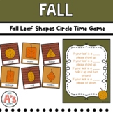 Fall Leaf Shapes Game | Preschool Circle Time Activities