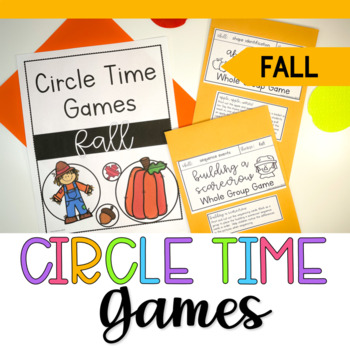 Preview of Fall Circle Time Games