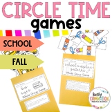 Fall Circle Time Games BUNDLE