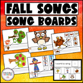 Fall Circle Time Song Boards - Interactive Visual Supports