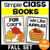 Fall Class Books, Writing Simple Sentences Activities Prac