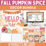 Fall Autumn Classroom Decor Bundle Bulletin Board Kit News
