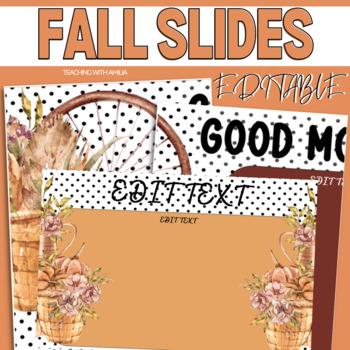 Preview of Fall Classroom Decor | Daily Classroom Slides