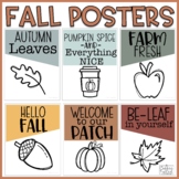 Fall Classroom Posters | Fall Bulletin Board Posters