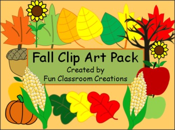 Preview of Fall Clip Art Pack