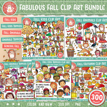 Preview of Fall Clipart Bundle