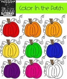 Fall Pumpkin Clipart "Color in the Patch" (for personal an