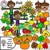 Fall Clipart {Leaf, Corn, Acorn, Scarecrow, Pumpkin, Apple