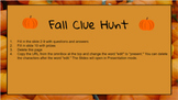 Fall Clue Hunt