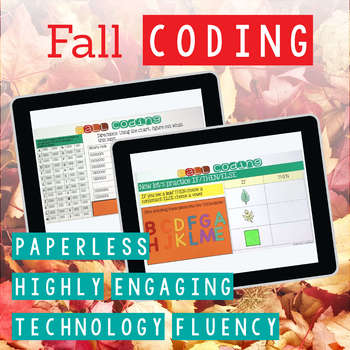 Preview of Fall Coding Digital Computer Science Activities in Google Slides