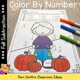 Fall Color By Number Subtraction