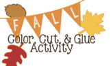 Fall Color, Cut, and Glue Activity