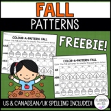 FREE Fall Patterns Math Center for Kindergarten | Worksheets