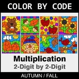 Fall Color by Code - Multiplication: 2-Digit by 2-Digit