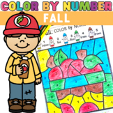 Fall Color by Number  printable