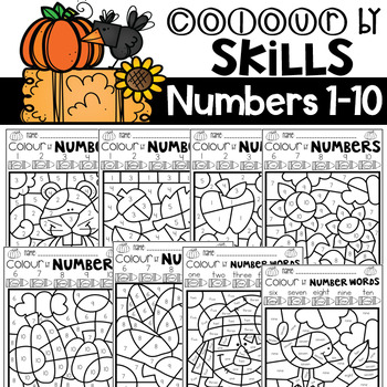 Fall Color by Numbers 1-10 Activities by Kindergarten ...
