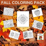 Fall Coloring Pack - Commercial Use Allowed