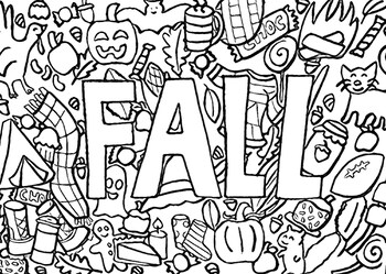 Teacher Fall Coloring Planner Graphic by Hiromarumama · Creative