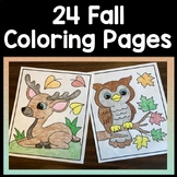 Fall Coloring Pages {24 Different Fall Coloring Sheets}{Ma