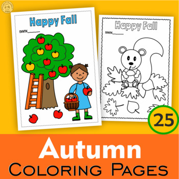 Preview of Fall Coloring Pages