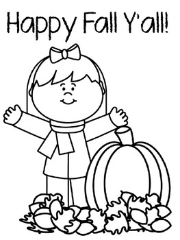 Fall Coloring Pages by PPCDwithMrsPatterson | Teachers Pay Teachers