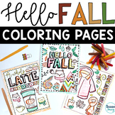 Fall Coloring Pages Activities - Autumn - Back to School -