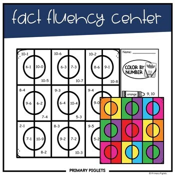 SUMMER Color by Number Code Addition & Subtraction to 10 & 20 ABSTRACT