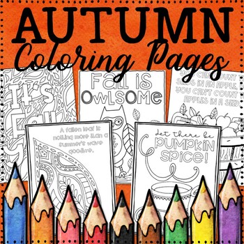 Preview of Fall Coloring Pages | Autumn Coloring Pages | 20 Fun, Creative Designs