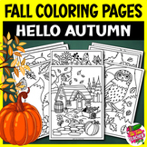 Fall Coloring Pages | Autumn Coloring Sheets