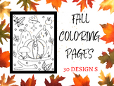 Fall Coloring Pages | Autumn Coloring Sheets | Pumpkin Oct