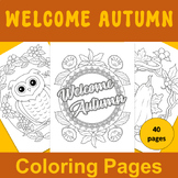 Fall Coloring Pages | Autumn September Coloring Sheets