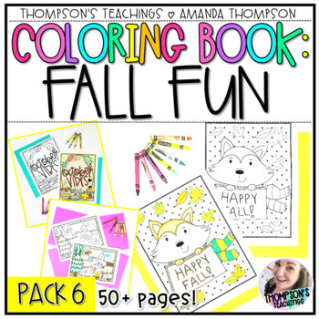 Preview of Fall Coloring Pages - Brain Break Activities - Fast Finisher Coloring Sheets