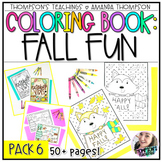 Fall Coloring Pages - Brain Break Activities - Fast Finish