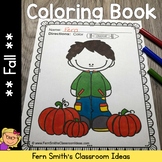 Fall Coloring Pages | Fall Scarecrow Craftivity | Fall Col
