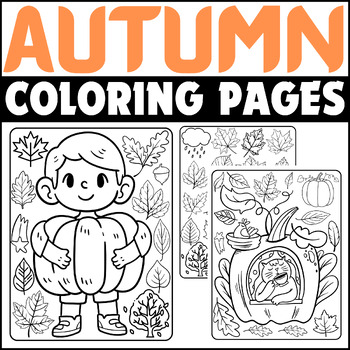 Preview of Fall Coloring Pages Free | Autumn Coloring Pages Free | Fall Coloring Sheets