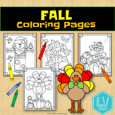 Fall Coloring Pages - Thanksgiving, Autumn Craft