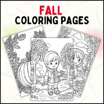 Preview of Fall Coloring Pages for Kids: Fun and Educational Coloring Pages for the Fall