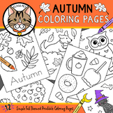 Fall Coloring Pages for Preschool | Kindergarten | First Grade