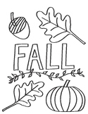 FREE Fall Coloring Sheet