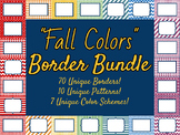 Fall Colors Borders and Frames Bundle