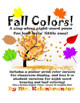 Stickers | Colors of Fall Word