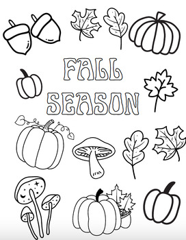 Fall Colouring Page by Abigail Wagner | TPT
